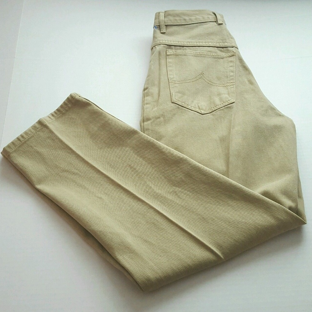 Mens Size 29S Western Style Beige Jeans Pants